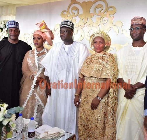 Couple and bride's siblings