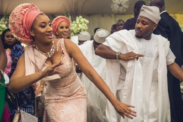 bridesmaid dancing