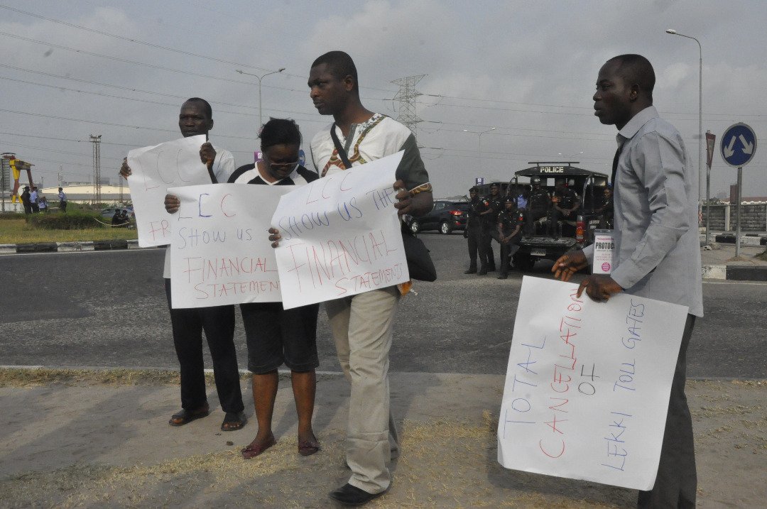 Lekki Toll: Low Turnout Mars Occupy Protest Rally (PHOTOS)