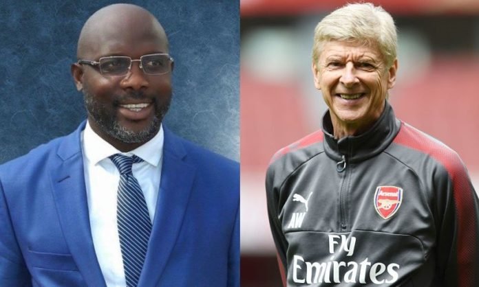 Arsene Wenger Tells President George Weah, “Your Life Is A Miracle”
