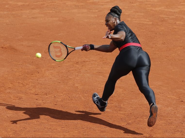 Serena Williams Returns To French Open In Statement Catsuit