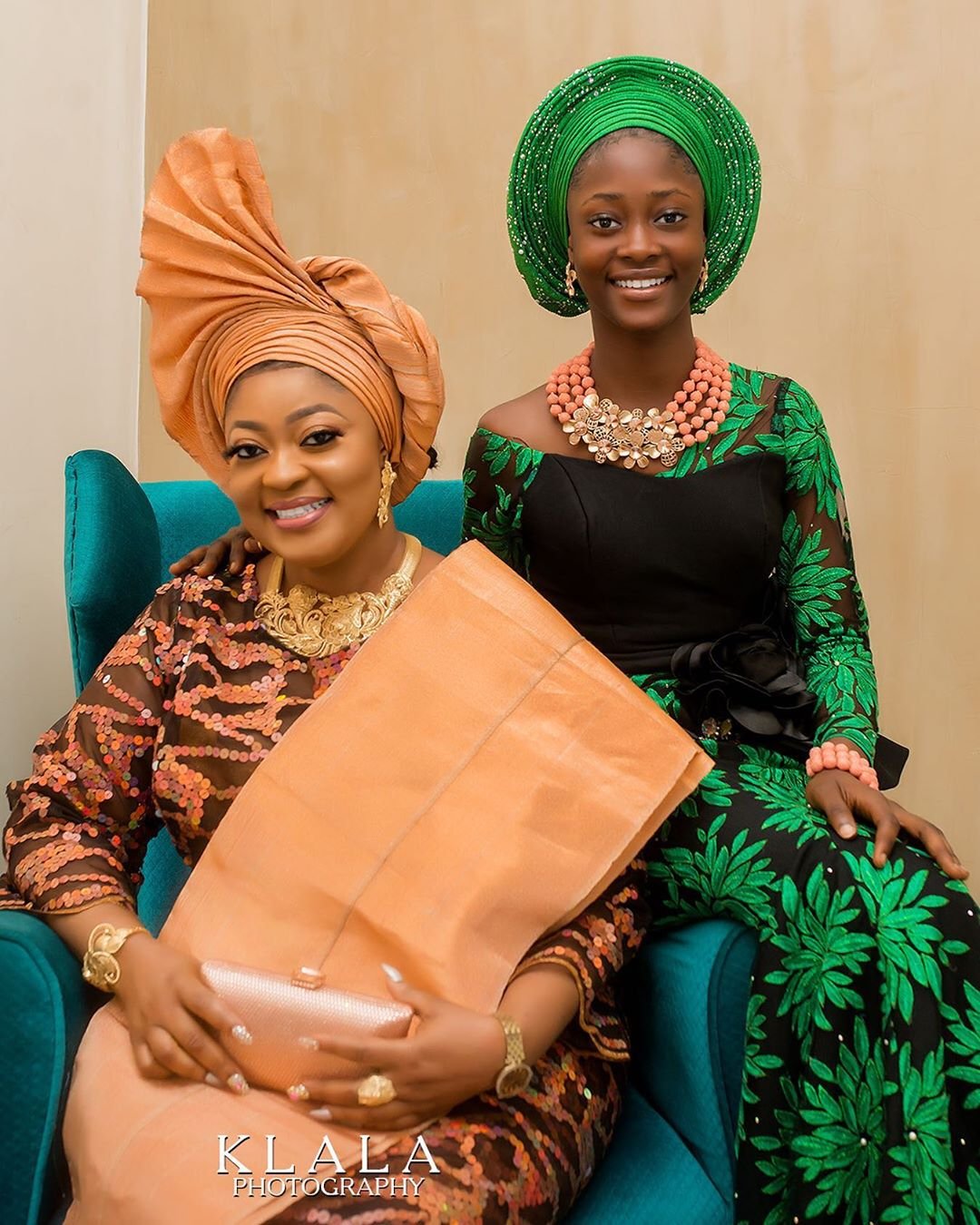 Owambe Friday: Actress Omobutty, Daughter Adorn Lovely Aso Oke & Ankara For Mum’s Burial (Photos)