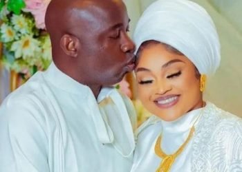Mercy Aigbe Presents New Husband, Kazeem Adeoti…Details Of Secret Wedding