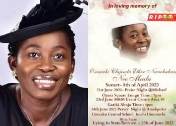 Osinachi: ‘Ekwueme’ Singer For Burial Today