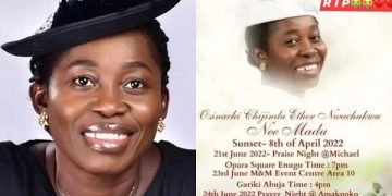 Osinachi: ‘Ekwueme’ Singer For Burial Today