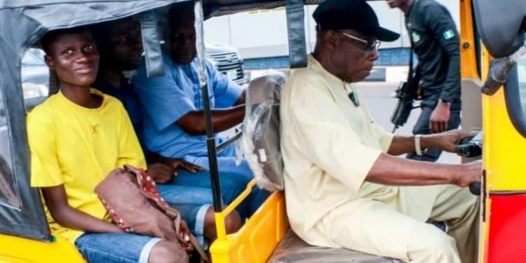 Obasanjo: Former President Turns Keke Marwa Driver