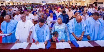 Kemi Nelson’s Burial: Lagos, Ogun, Plateau Governors, Others Honour APC Woman Leader