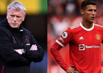 Cristiano Ronaldo Celebrates While David Moyes Questions Manchester United's 1-0 win against West Ham
