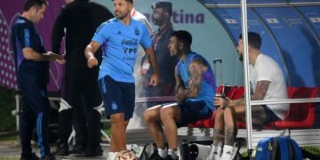 Argentina's Biggest Fan! Sergio Aguero At World Cup Training Ground