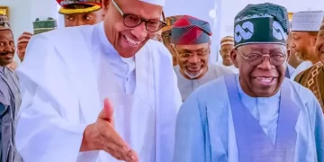 Buhari apologizes while Tinubu assumes the oath of office.