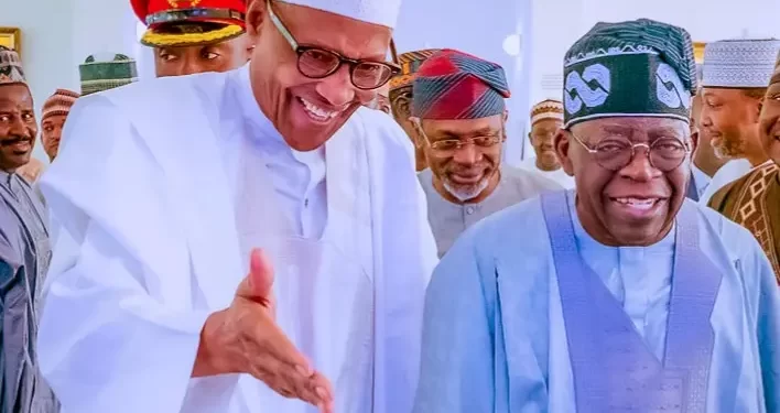 Buhari apologizes while Tinubu assumes the oath of office.