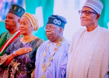 Buhari Hands Over Transition Documents To Tinubu… Confers GCFR, GCON On President-Elect, Vice
