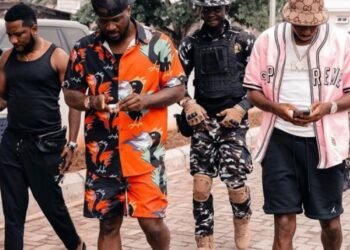 Osimhen Plays Football with Peter Okoye And Others