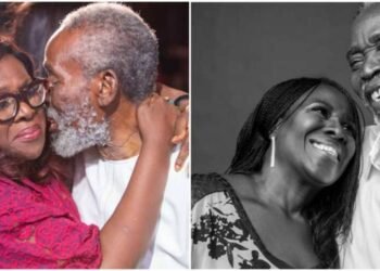 Joke Silva Guides Olu Jacobs At His Birthday Party In Touching Video