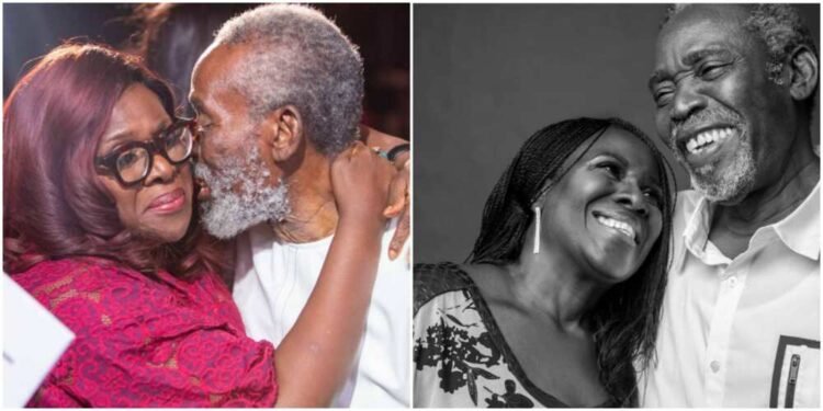 Joke Silva Guides Olu Jacobs At His Birthday Party In Touching Video
