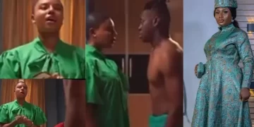 Mo Bimpe Reacts To Her Husband Lateef And Nancy Isime’s Bedroom Scene In Movie