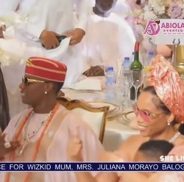 Wizkid Buries Mum With All Babymamas, Kids Present (Video)