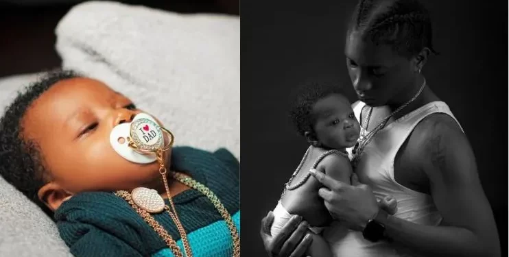 Bella Shmurda Captures Hearts As He Unveils The Face Of His Baby Boy (Photos)