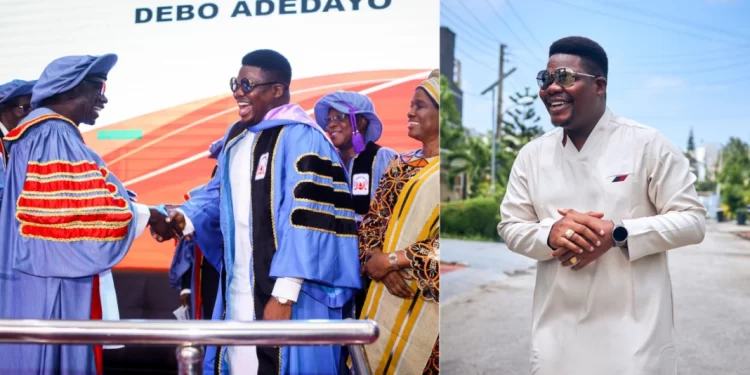 Mr. Macaroni Over The Moon As He Bags Honorary Doctorate Degree From University In Ibadan (Photos)