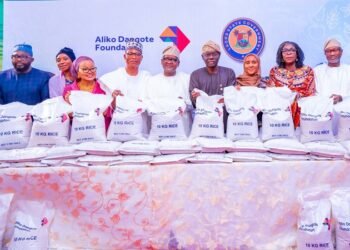 Sanwo-Olu Receives  80,000 Bags Of Dangote’s Rice To Support Lagos Families