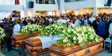 Wigwe: Tears Flow At Access Bank CEO, Wife, Son’s Burial