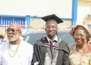 Actress Binta Ayo Mogaji Reunites With Jibola Dabo As Their Only Child Graduates