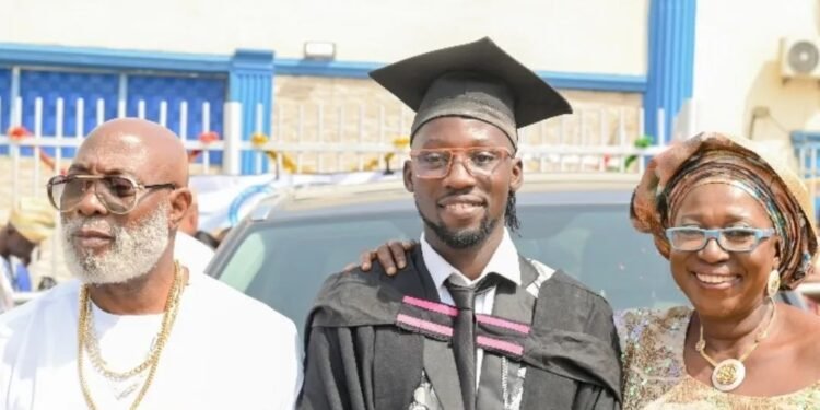 Actress Binta Ayo Mogaji Reunites With Jibola Dabo As Their Only Child Graduates