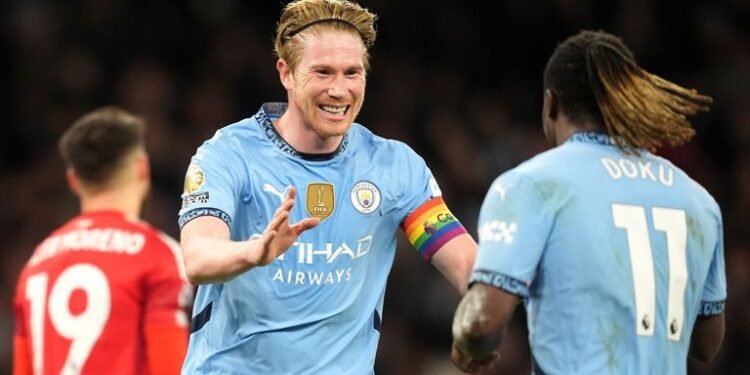 Kevin De Bruyne Shines In City’s 3-0 Win Over Nottingham Forest