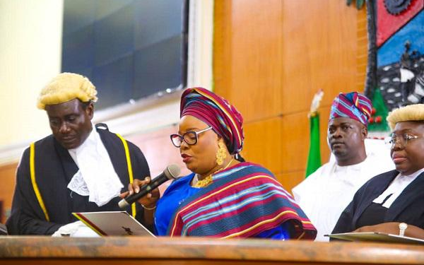 Lagos Assembly Swears In First Female Speaker, Mojisola Meranda