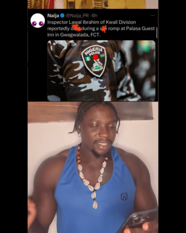 Social Media Activist Verydarkman Explains Abuja Police Inspector’s Death During Hotel Sex Marathon