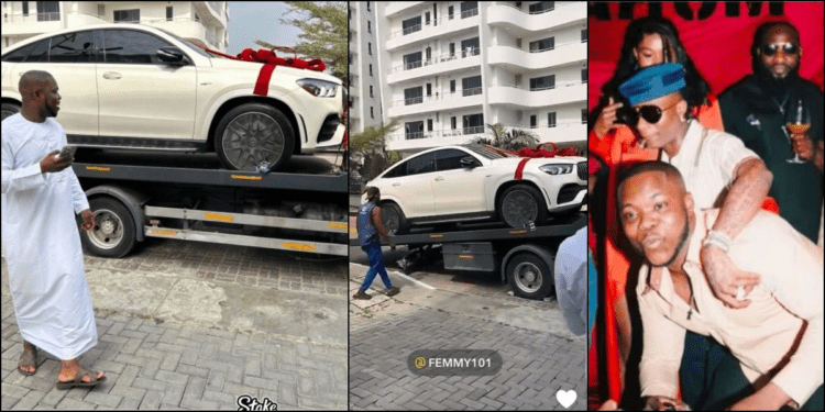 Wizkid Gifts Loyal Associate Femmy A Brand New Mercedes Benz SUV