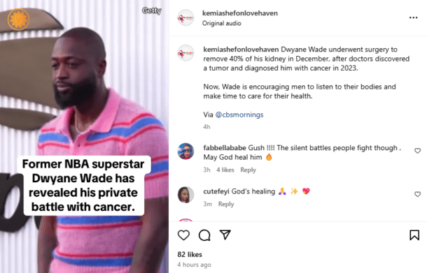 Dwyane Wade Opens Up On Cancer Battle, Urges Men To Prioritize Their Health