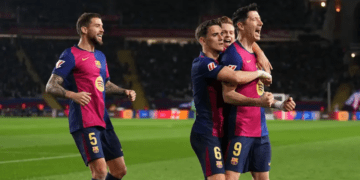 Lewandowski’s Penalty Lifts Barcelona To Top Spot In La Liga