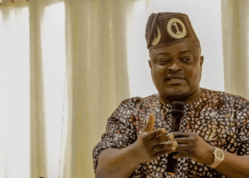 Ousted Speaker Mudashiru Obasa Storms Lagos Assembly Complex Amid Tension