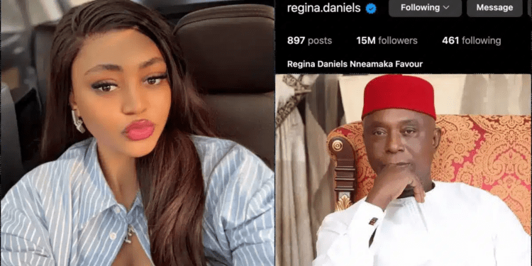 Regina Daniels Returns To Instagram, Removes Husband’s Name And Photos