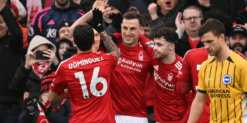Premier League: Chris Wood Nets Hat-Trick As Nottingham Forest Humiliate Brighton 7-0