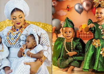Ooni Of Ife’s Twins, Prince Adesina And Princess Adesewa, Celebrate First Birthday