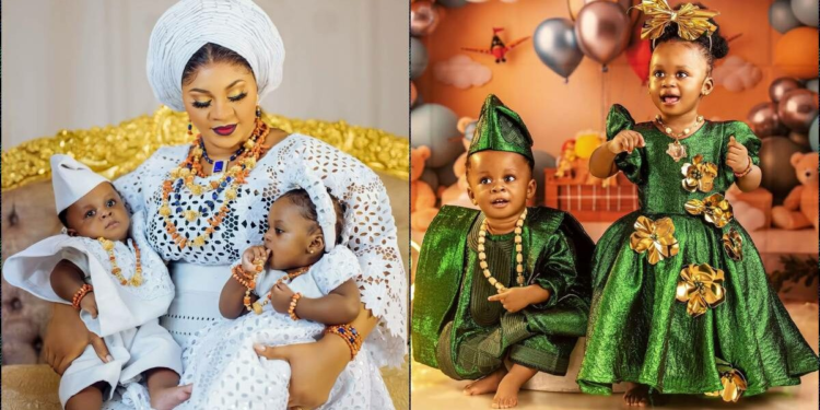 Ooni Of Ife’s Twins, Prince Adesina And Princess Adesewa, Celebrate First Birthday