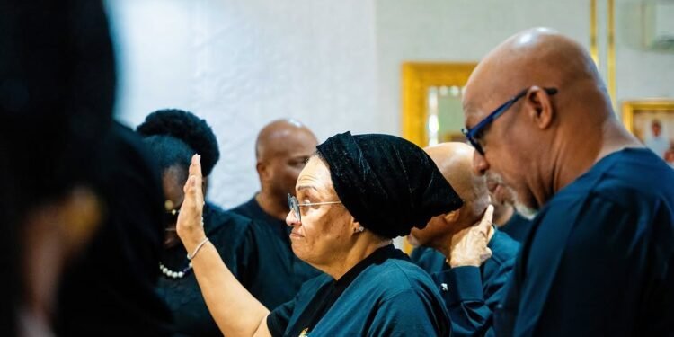 Abisola Ajimobi’s Mum Holds Praise & Worship Service For Late Daughter