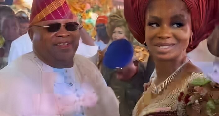 Governor Ademola Adeleke Storms Iyabo Ojo’s Daughter’s Wedding…Performs On Stage! (Photos)