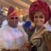 Governor Ademola Adeleke Storms Iyabo Ojo’s Daughter’s Wedding…Performs On Stage! (Photos)