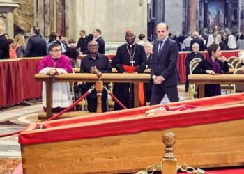 Peter Obi Shows Up At The Vatican For Pope Francis’ Lying In State