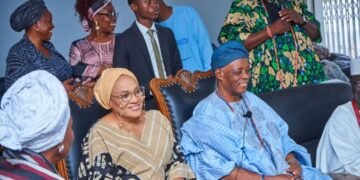 Ajimobi’s Widow Visits Olubadan-designate Ladoja