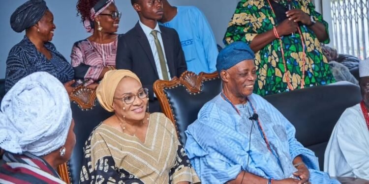 Ajimobi’s Widow Visits Olubadan-designate Ladoja