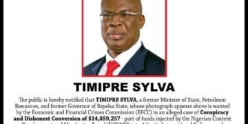 EFCC Declares Ex-Petroleum Minister Timipre Sylva Wanted Over Alleged $14.8m Fraud