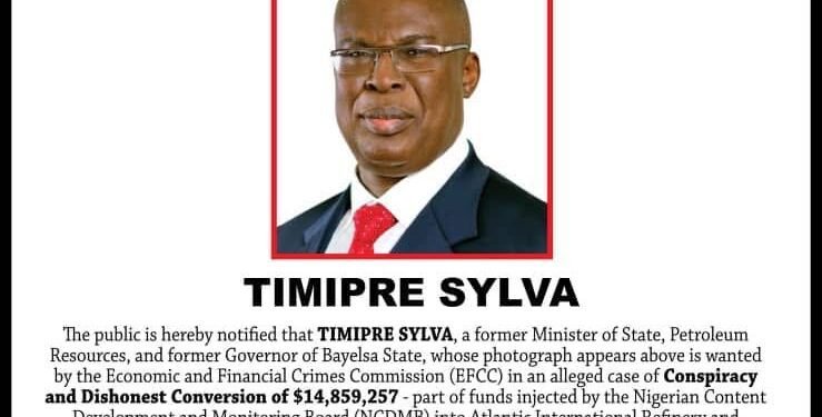 EFCC Declares Ex-Petroleum Minister Timipre Sylva Wanted Over Alleged $14.8m Fraud