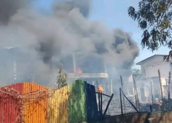 Fire Guts Popular Restaurant in Borno
