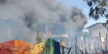 Fire Guts Popular Restaurant in Borno