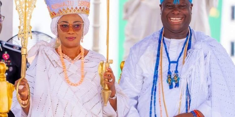 Oluremi Tinubu Receives Chieftaincy Title of Yeye Asiwaju Gbogbo Ile Oodua From Ooni of Ife