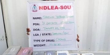 NDLEA Busts Female Cocaine Courier, Narcotics Discovered in Children’s Bedroom